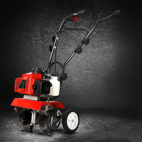 Giantz 88CC Tiller Rototiller Cultivator 6 Blades Garden Soil Power Rotary Hoe Giantz