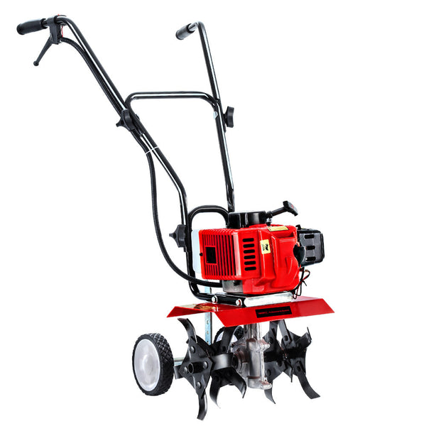 Giantz 72CC Garden Cultivator Tiller Petrol Rotary Hoe 16 Tines Rototiller Giantz