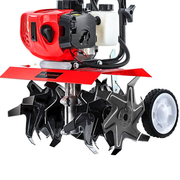 Giantz 72CC Garden Cultivator Tiller Petrol Rotary Hoe 36 Tines Rototiller Giantz