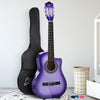 Alpha 34 Inch Guitar Classical Acoustic Cutaway Wooden Children 1/2 Size Purple