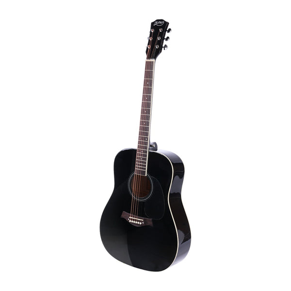 ALPHA 41 Inch Wooden Acoustic Guitar with Accessories set Black freeshipping - Awezingly
