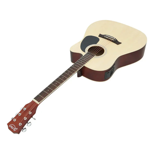 Alpha 41 Inch Electric Acoustic Guitar Wooden Classical EQ With Pickup Bass Natural