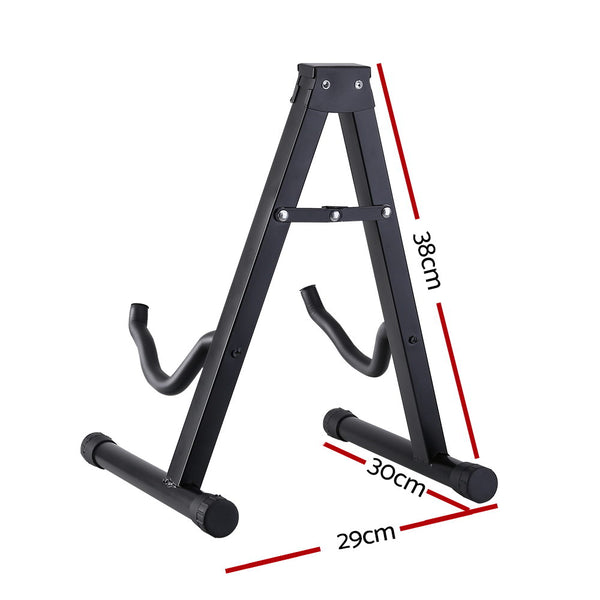 ALPHA Folding Acoustic Guitar Stand Bass Floor Rack Holder Accessories Pack freeshipping - Awezingly