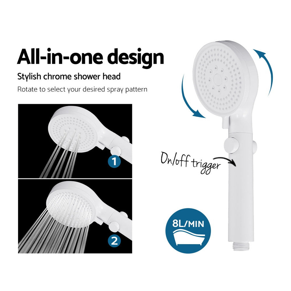 Devanti Outdoor Gas Hot Water Heater Portable Camping Shower 12V Pump Grey Devanti