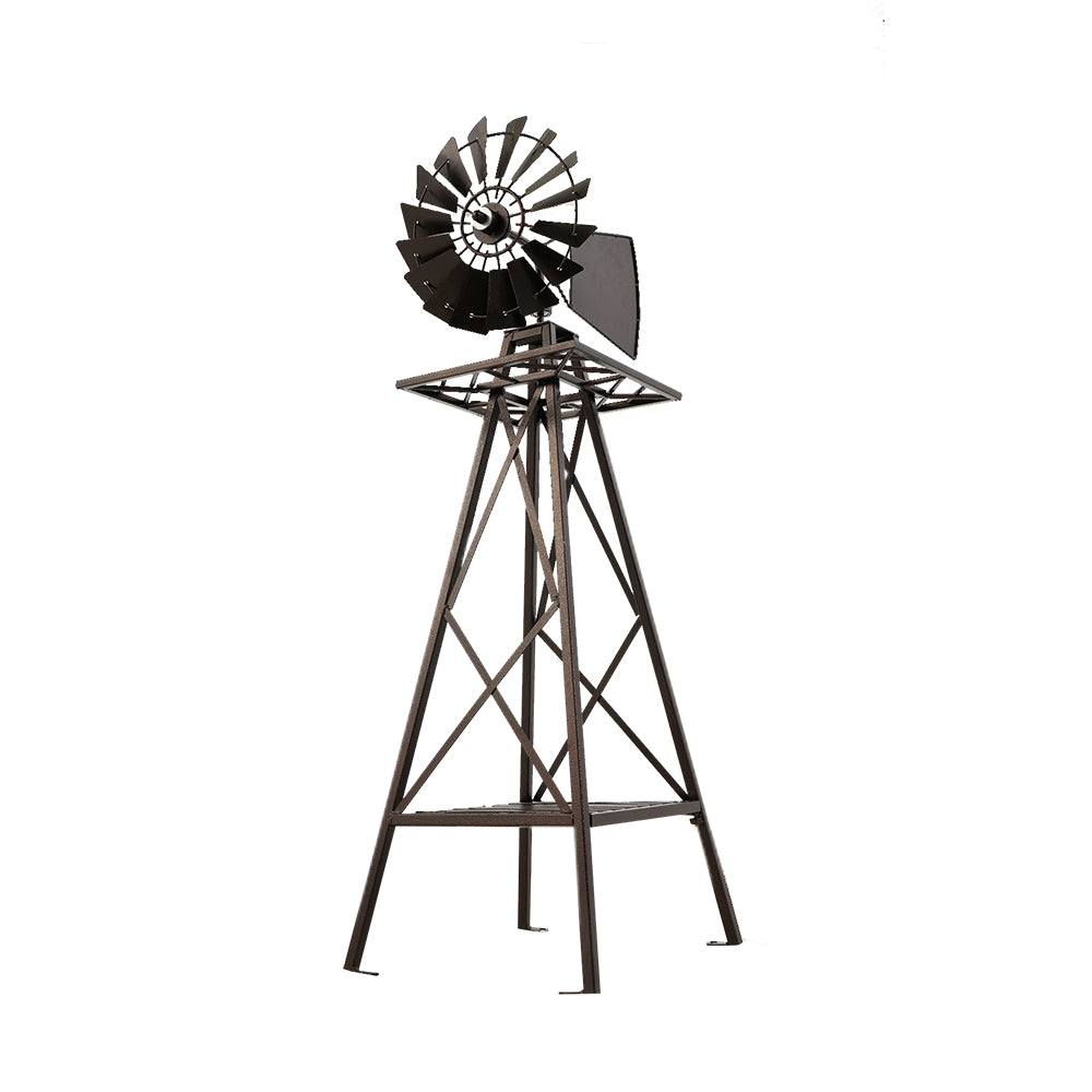 Garden Windmill 120cm Metal Ornaments Outdoor Decor Ornamental Wind Mill freeshipping - Awezingly