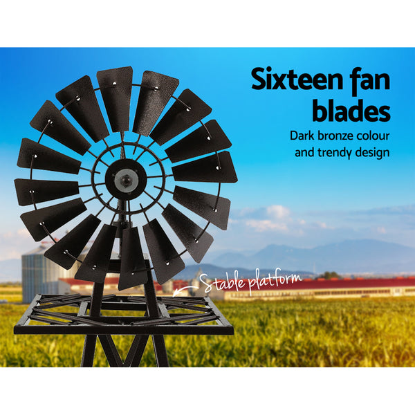 Garden Windmill 160cm Metal Ornaments Outdoor Decor Ornamental Wind Mill freeshipping - Awezingly