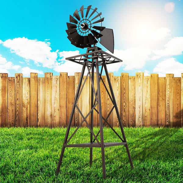 Garden Windmill 160cm Metal Ornaments Outdoor Decor Ornamental Wind Mill freeshipping - Awezingly