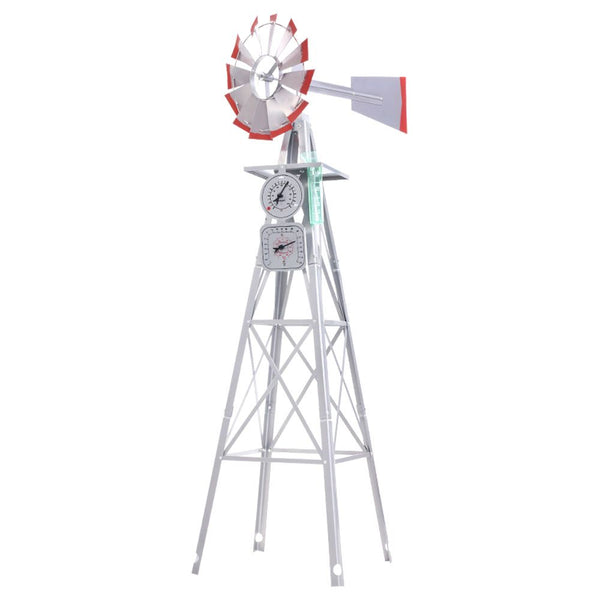 Garden Windmill 8FT 245cm Metal Ornaments Outdoor Decor Ornamental Wind Will freeshipping - Awezingly