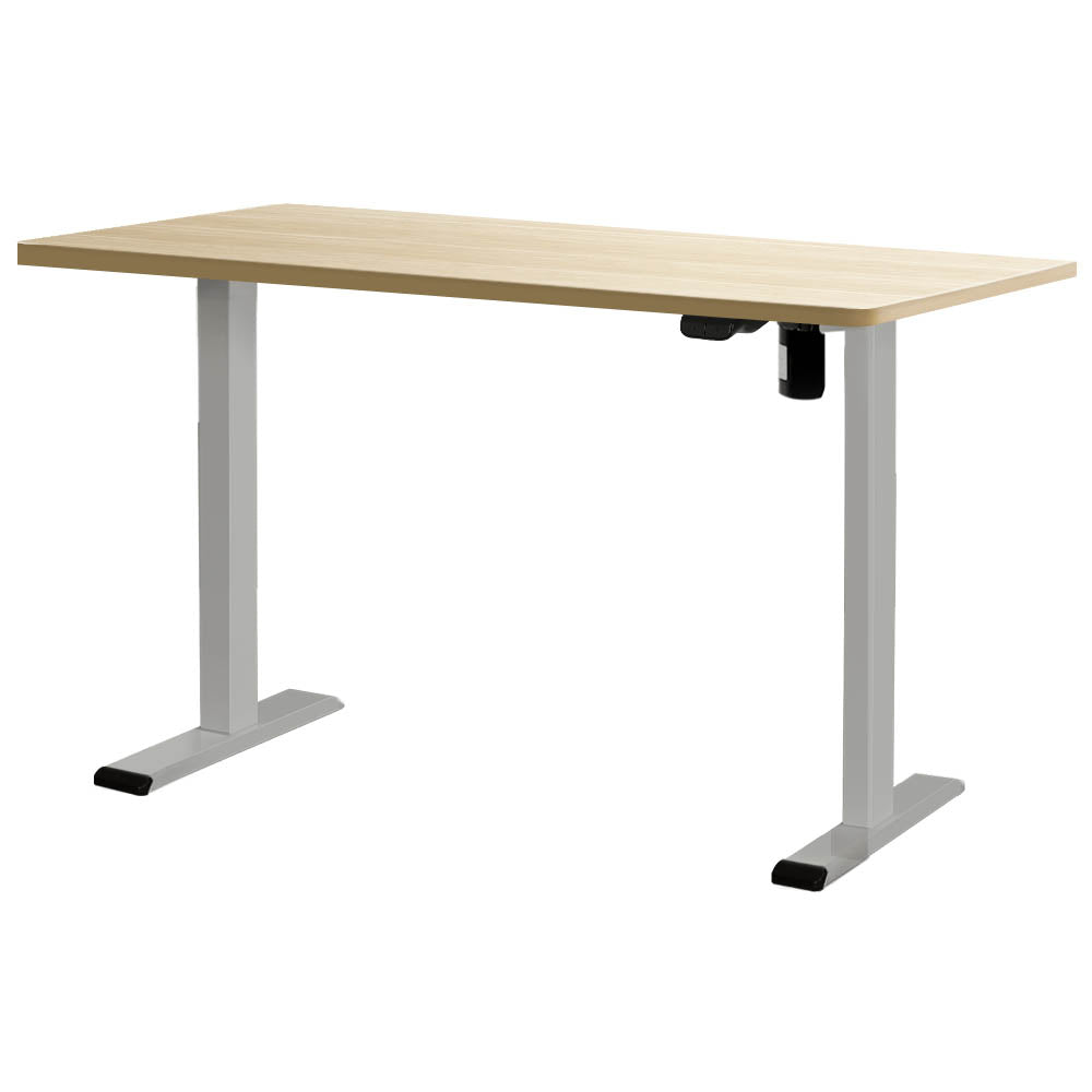 Artiss Electric Standing Desk Motorised Sit Stand Desks Table Grey Oak 140cm Artiss
