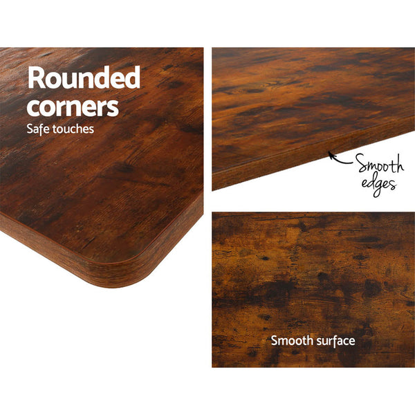 Artiss Electric Standing Desk Motorised Adjustable Sit Stand Desks Grey Brown Artiss