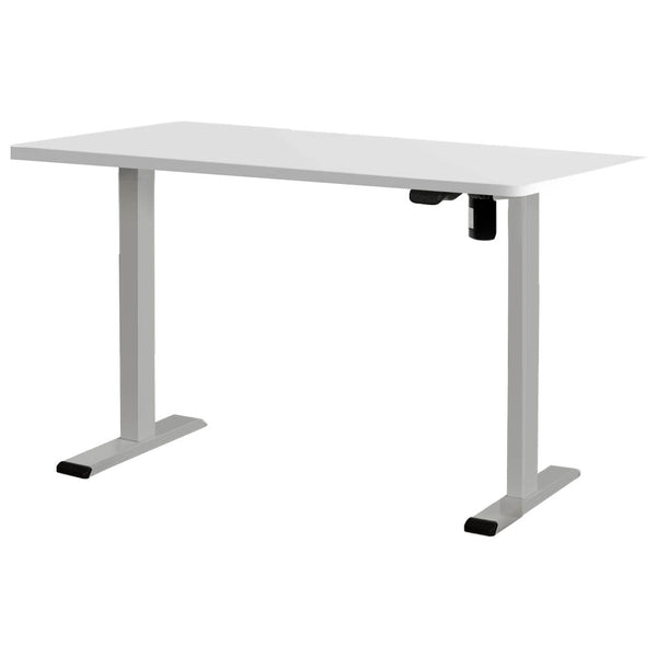 Artiss Electric Standing Desk Motorised Sit Stand Desks Table Grey White 140cm Artiss
