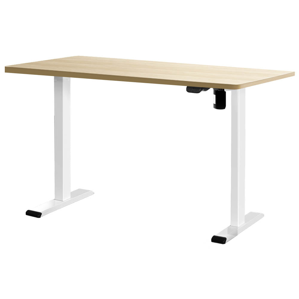 Artiss Electric Standing Desk Motorised Sit Stand Desks Table White Oak 140cm Artiss