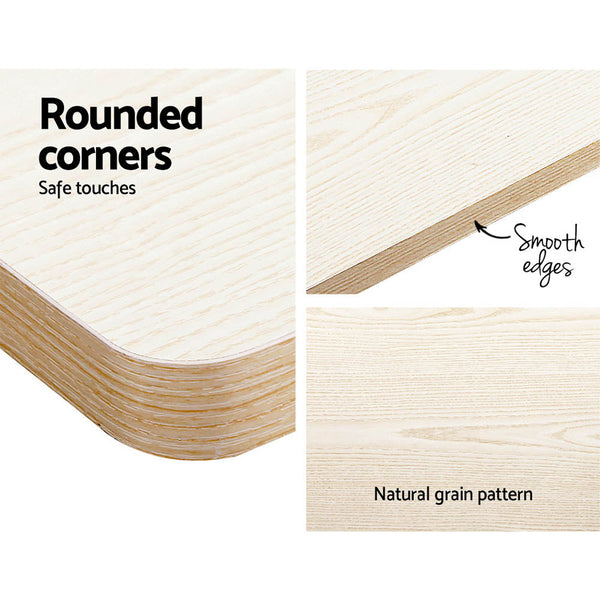 Artiss Electric Standing Desk Motorised Sit Stand Desks Table White Oak 140cm Artiss