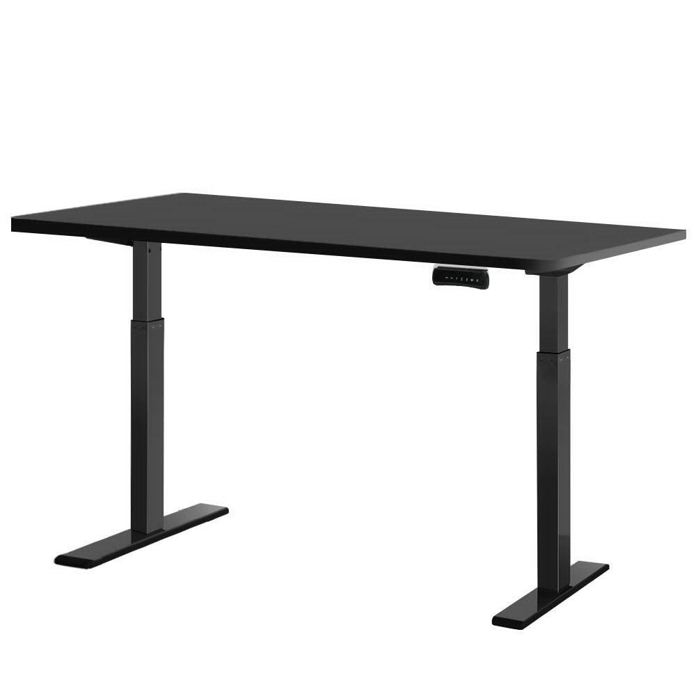 Artiss Standing Desk Electric Height Adjustable Sit Stand Desks Table Black Artiss