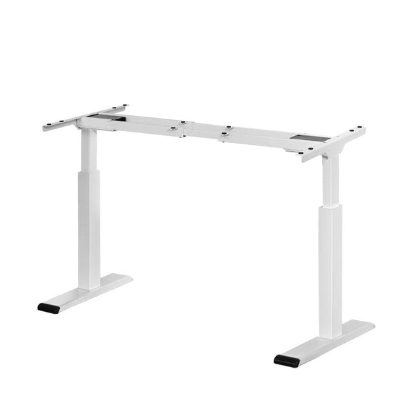 Artiss Standing Desk Sit Stand Motorised Adjustable Frame Only White Dual Motor Artiss
