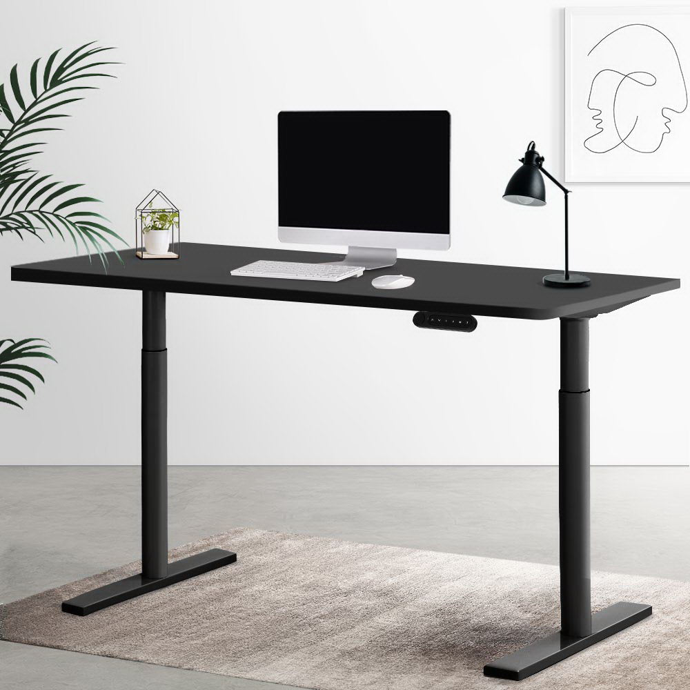 Artiss Electric Standing Desk Height Adjustable Sit Stand Desks Black 140cm Artiss
