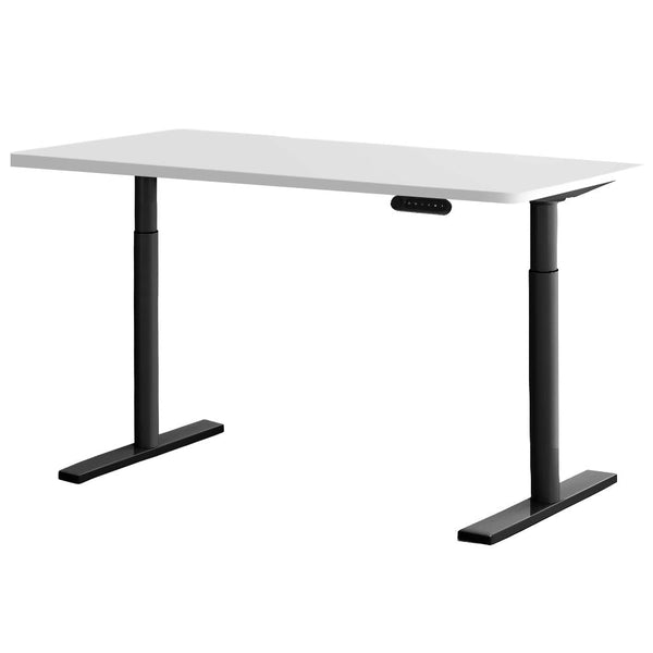 Artiss Electric Standing Desk Adjustable Sit Stand Desks Black White 140cm Artiss