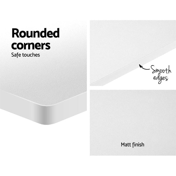 Artiss Electric Standing Desk Adjustable Sit Stand Desks Black White 140cm Artiss