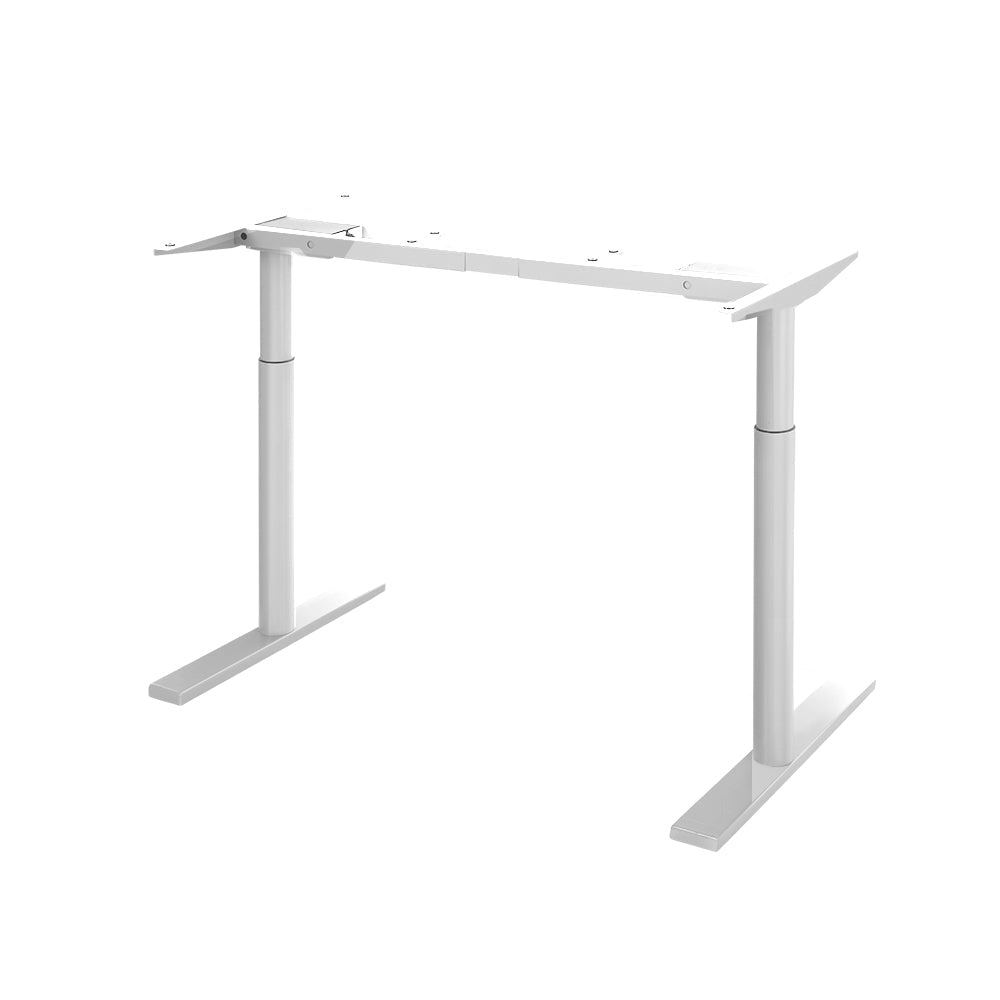 Artiss Standing Desk Sit Stand Motorised Adjustable Frame Only Dual Motor White Artiss