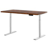 Artiss Electric Standing Desk Adjustable Sit Stand Desks White Brown 140cm