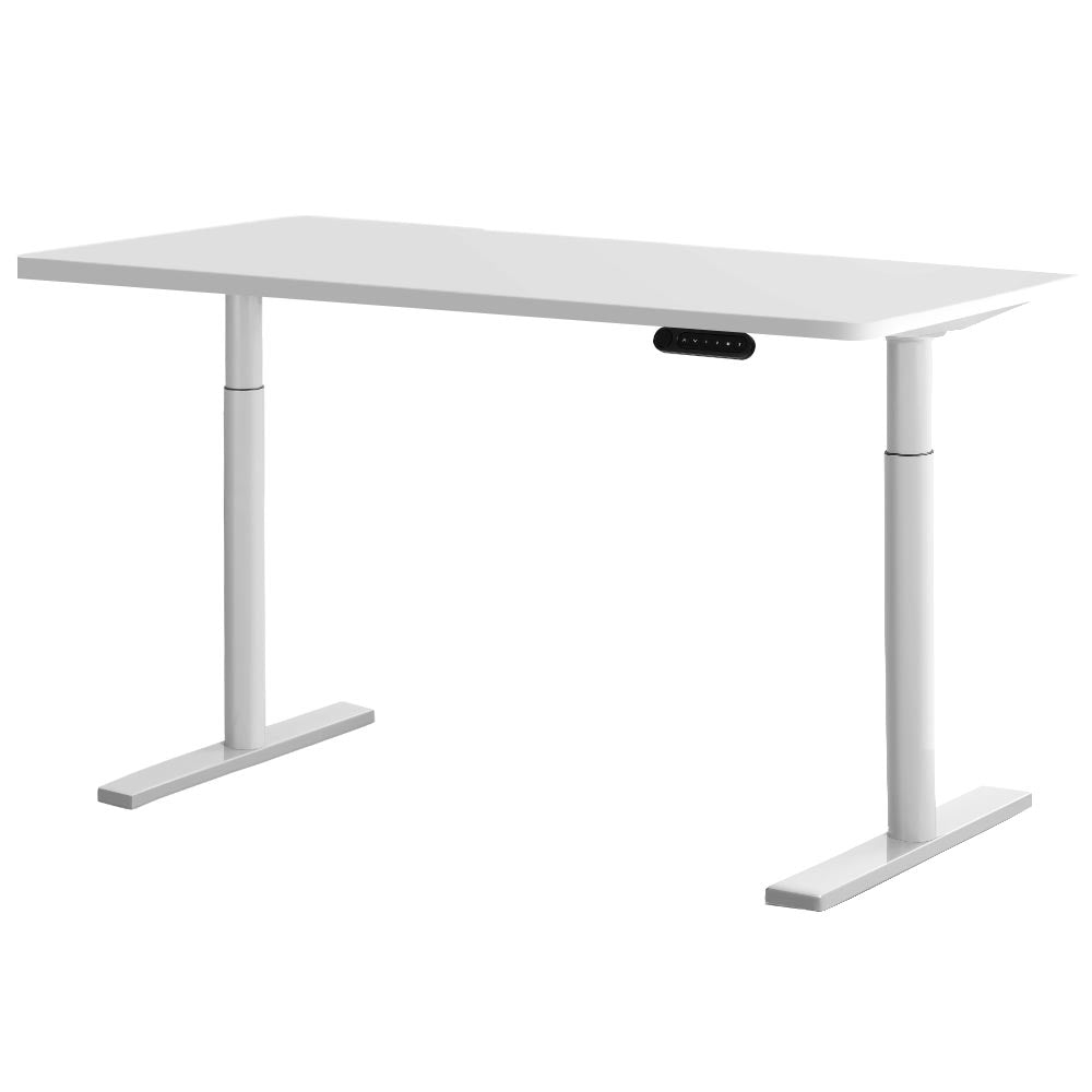 Artiss Electric Standing Desk Height Adjustable Sit Stand Desks White 140cm Artiss