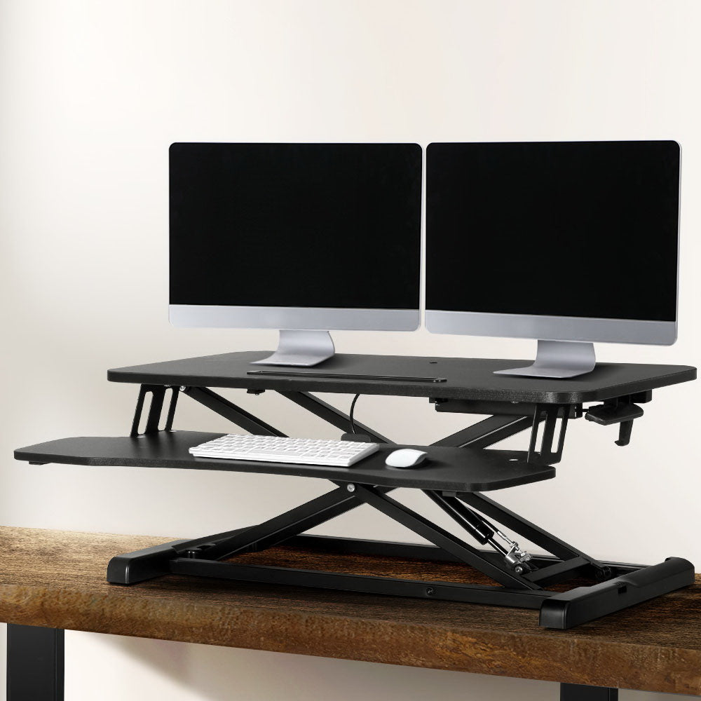 Artiss Standing Desk Riser Height Adjustable Sit Stand Computer Laptop Desktop Artiss