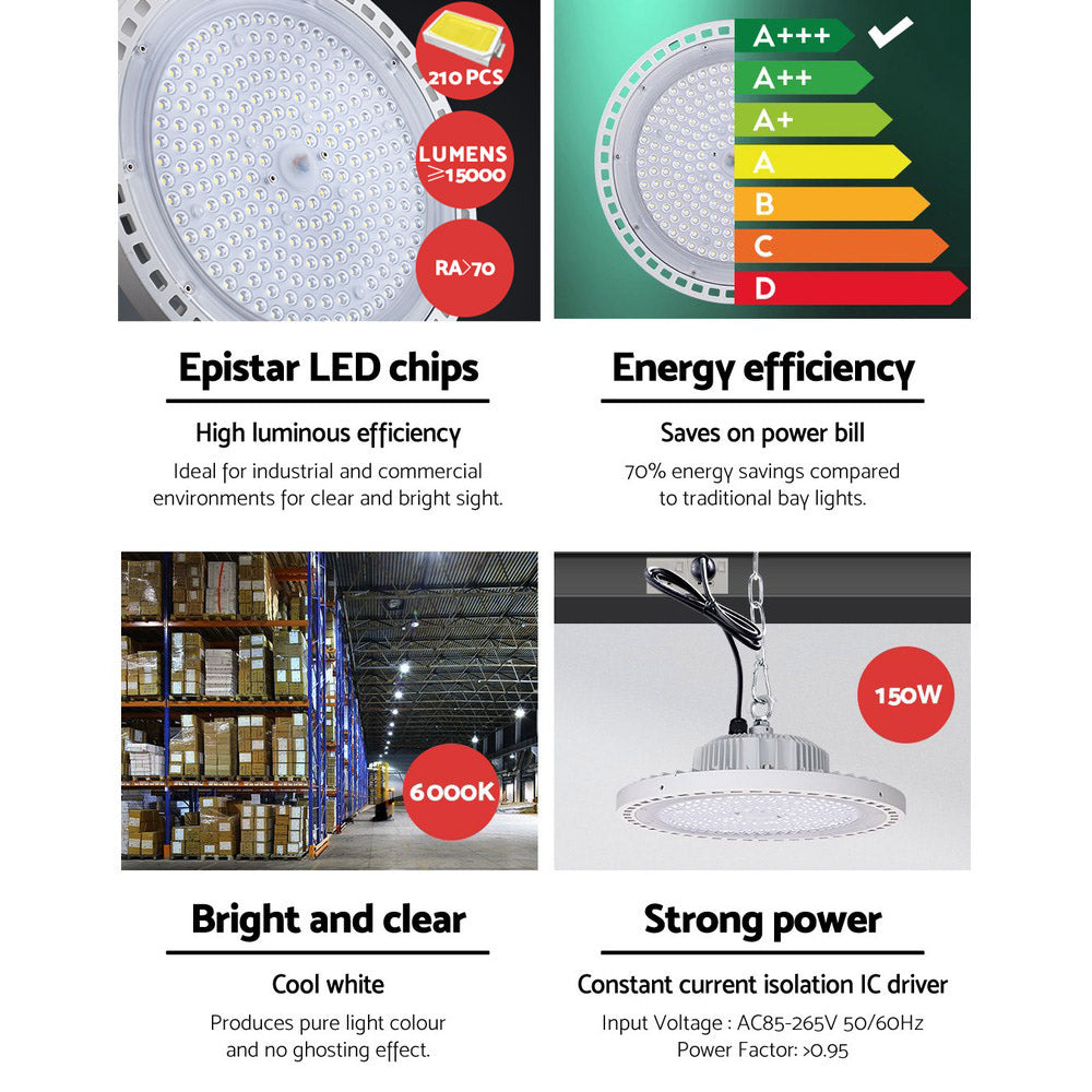 Leier LED High Bay Lights Light 150W Industrial Workshop Warehouse Gym WH freeshipping - Awezingly
