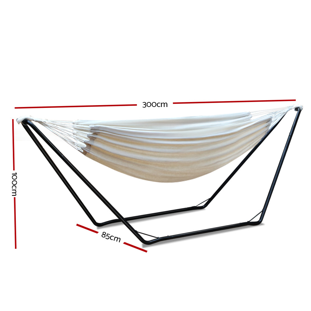 Gardeon Hammock Bed with Steel Frame Stand freeshipping - Awezingly