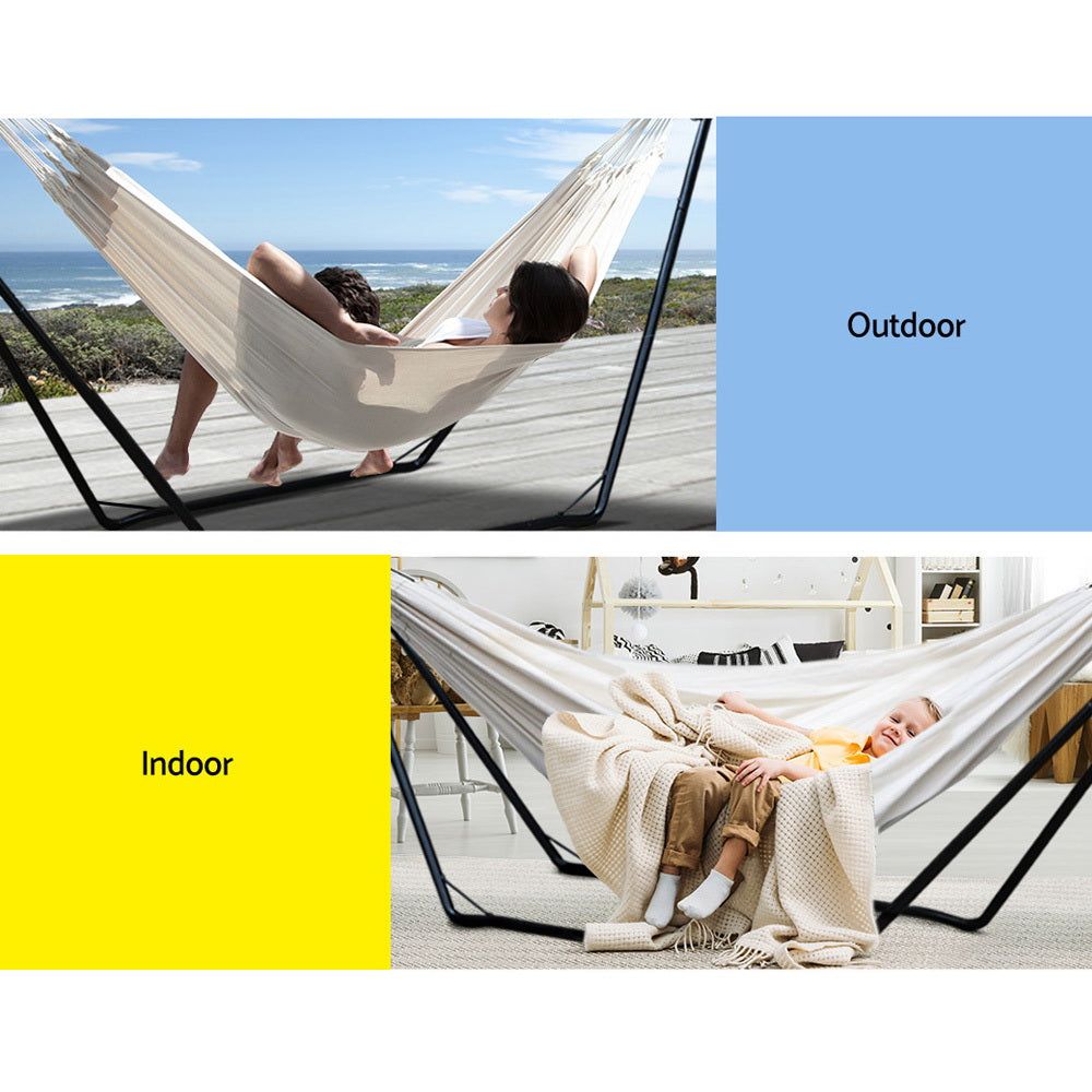 Gardeon Hammock Bed with Steel Frame Stand freeshipping - Awezingly