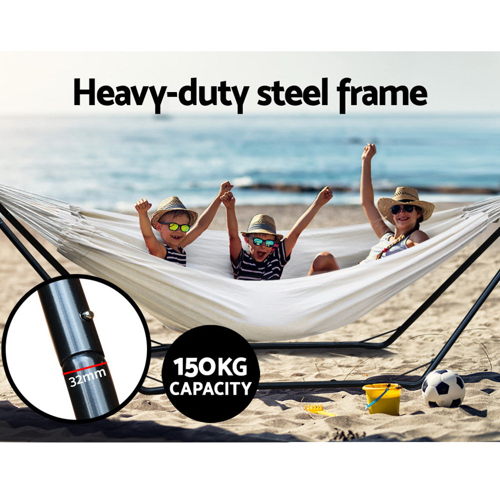 Gardeon Hammock Bed with Steel Frame Stand freeshipping - Awezingly