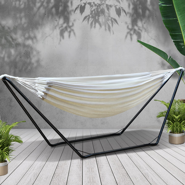 Gardeon Hammock Bed with Steel Frame Stand freeshipping - Awezingly