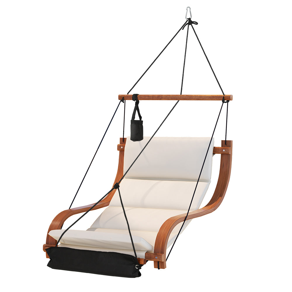 Gardeon Wooden Hammock Chair Hanging Chair Indoor Outdoor Garden Patio Furniture Gardeon
