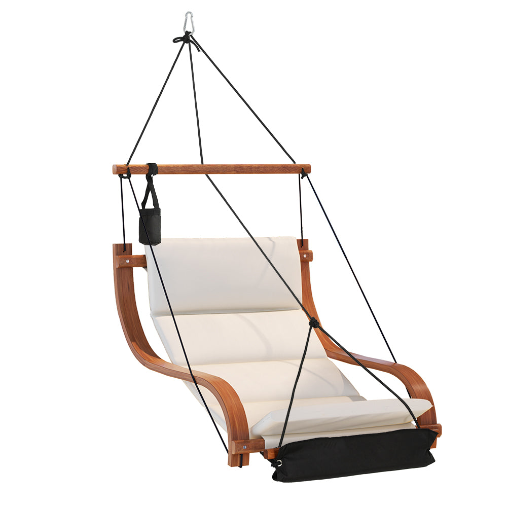 Gardeon Wooden Hammock Chair Hanging Chair Indoor Outdoor Garden Patio Furniture Gardeon