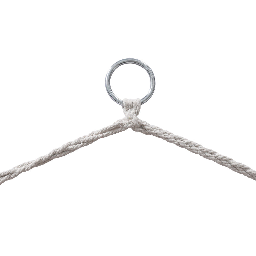 Gardeon Hammock Chair Outdoor Hanging Chair Camping Mesh Indoor Hammocks Cream Gardeon