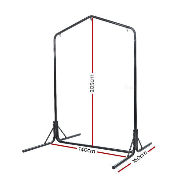 Gardeon Double Hammock Chair Stand Steel Frame 2 Person Outdoor Heavy Duty 200KG Gardeon
