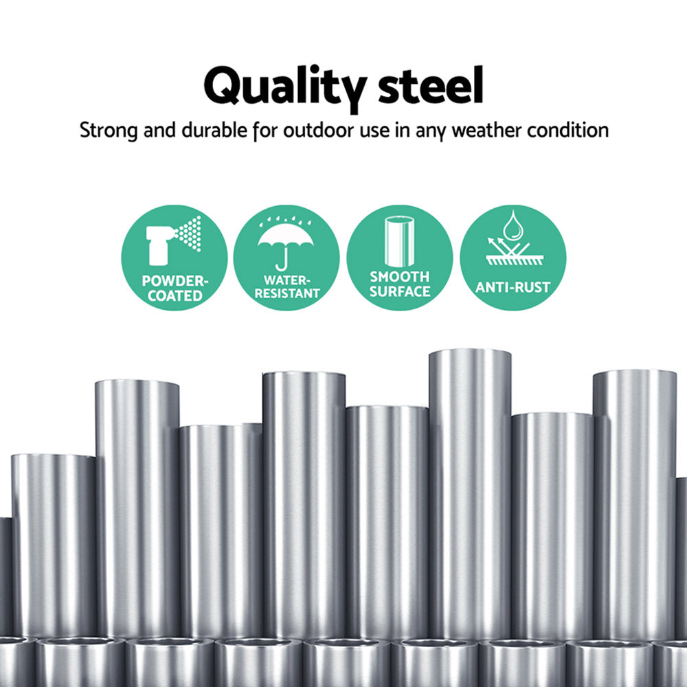 Gardeon Double Hammock Chair Stand Steel Frame 2 Person Outdoor Heavy Duty 200KG Gardeon