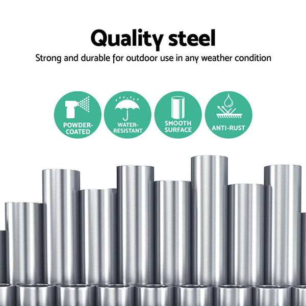 Gardeon Double Hammock Chair Stand Steel Frame 2 Person Outdoor Heavy Duty 200KG Gardeon