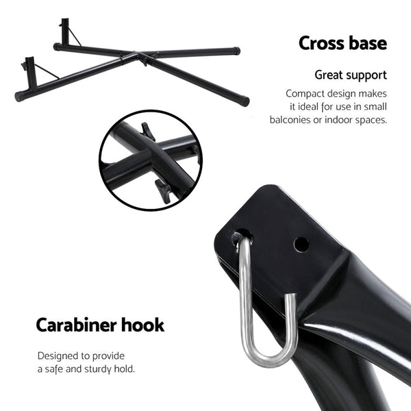 Gardeon Outdoor Hammock A Shape Steel Frame Gardeon