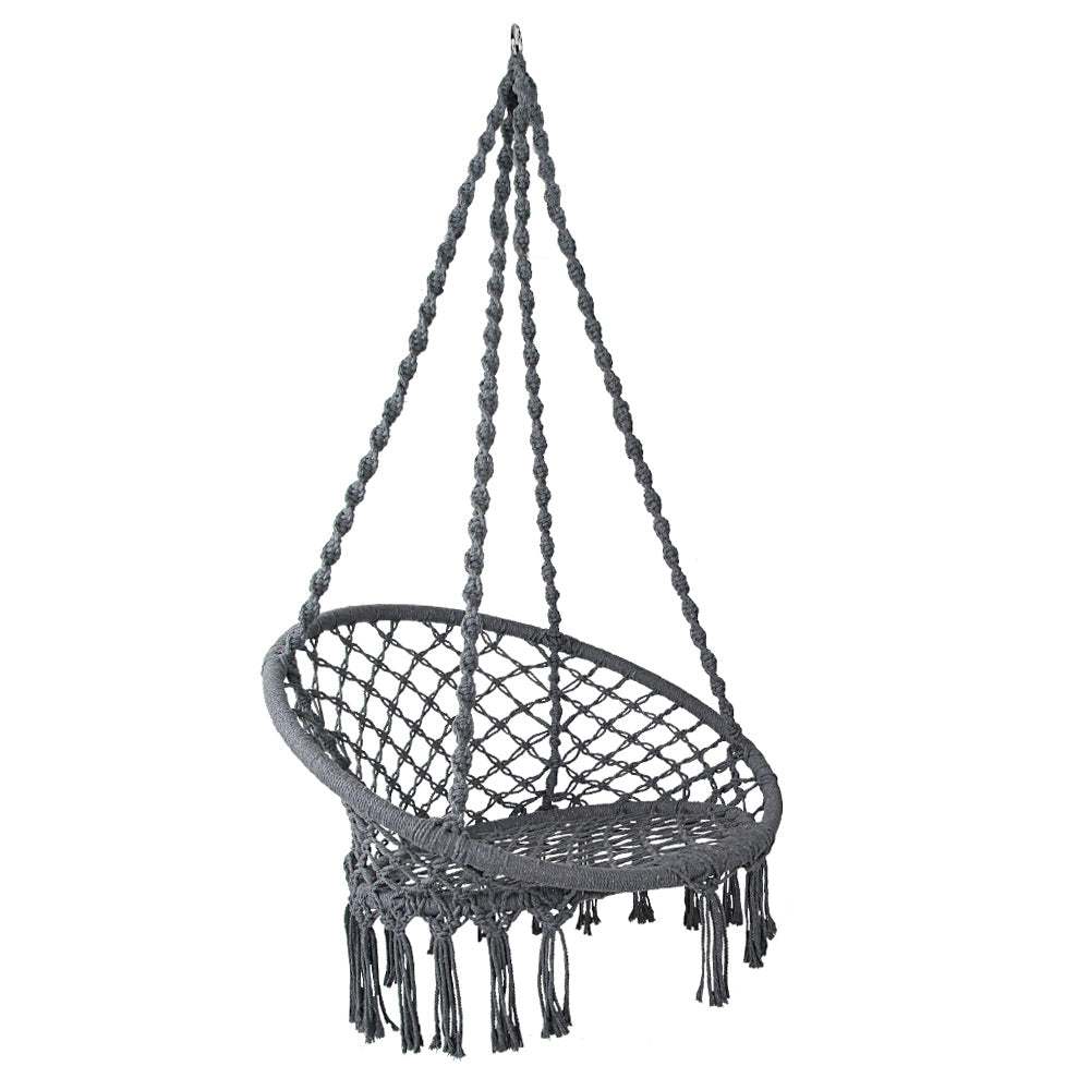 Gardeon Hammock Swing Chair - Grey Gardeon