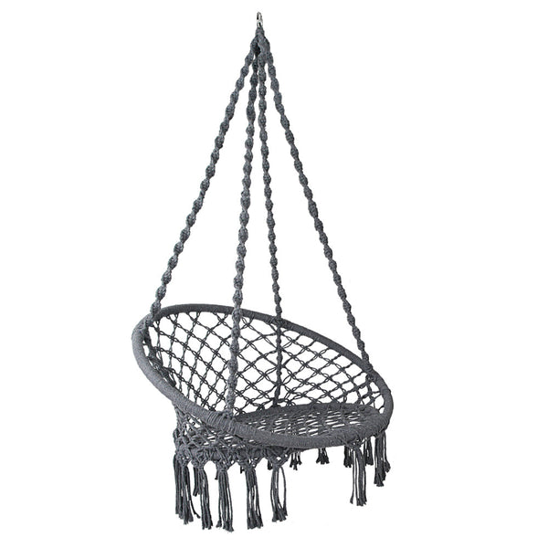 Gardeon Hammock Swing Chair - Grey Gardeon