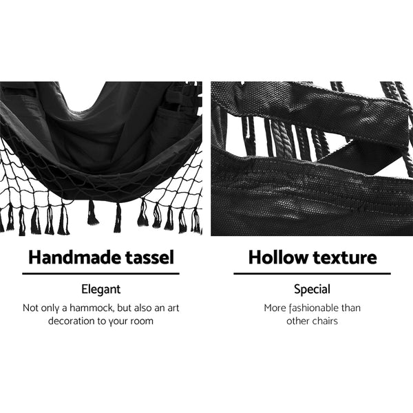 Gardeon Hammock Swing Chair - Grey freeshipping - Awezingly