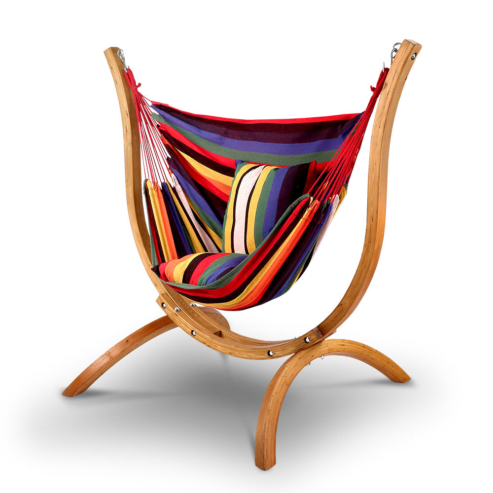 Gardeon Hammock with Wooden Hammock Stand freeshipping - Awezingly