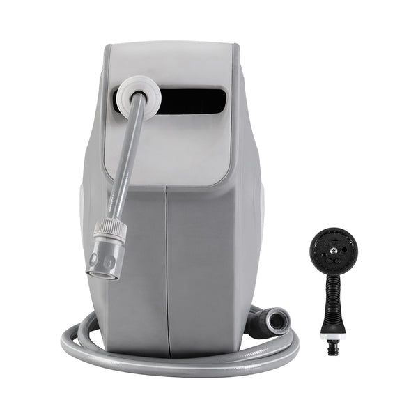 20M Retractable Water Hose Reel Garden Storage AutoRewind Spray Gun freeshipping - Awezingly