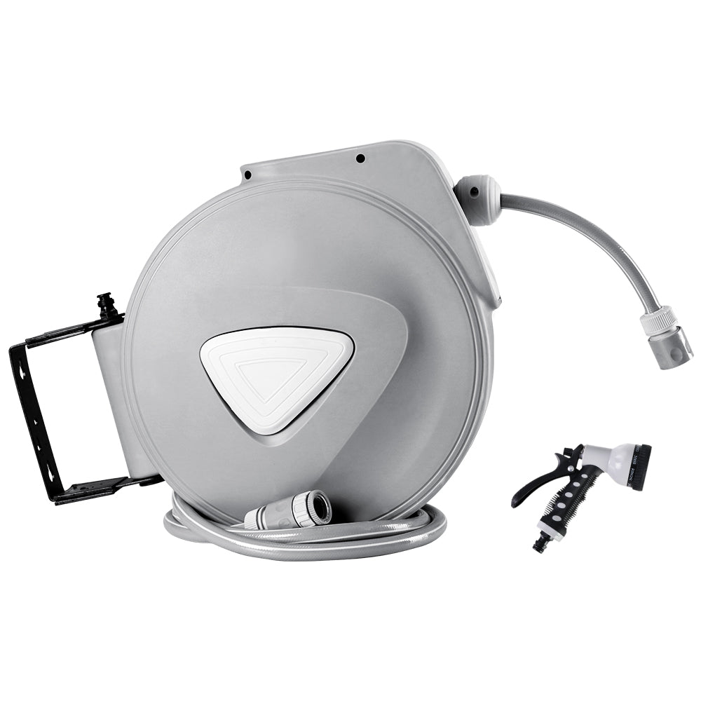 Retractable Hose Reel 30M Garden Water Auto Rewind Spray Gun Gardeon