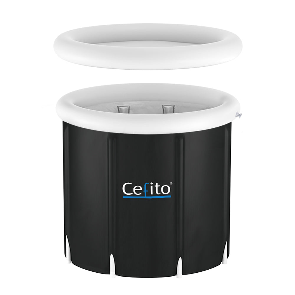 Portable Ice Bath Tub 80X80CM Inflatable Folding Bathtub Spa Massage Does not apply