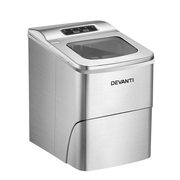 Devanti Portable Ice Cube Maker - Silver freeshipping - Awezingly