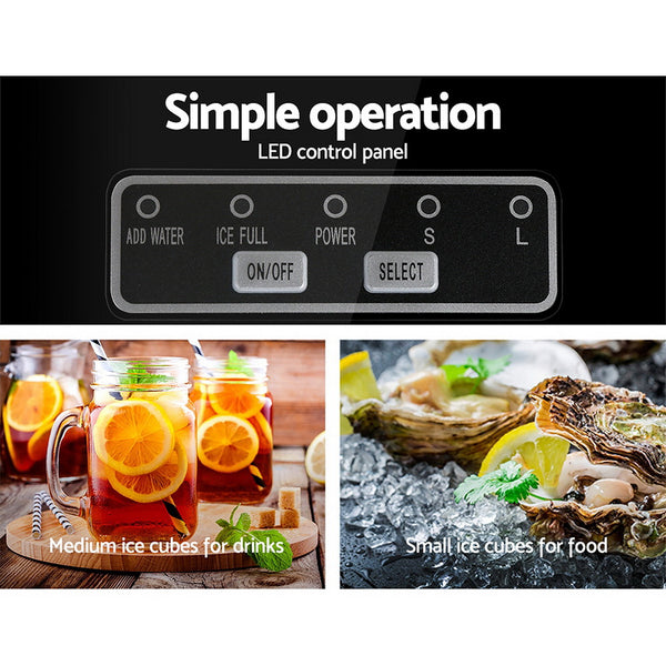 Devanti Portable Ice Cube Maker - Silver freeshipping - Awezingly