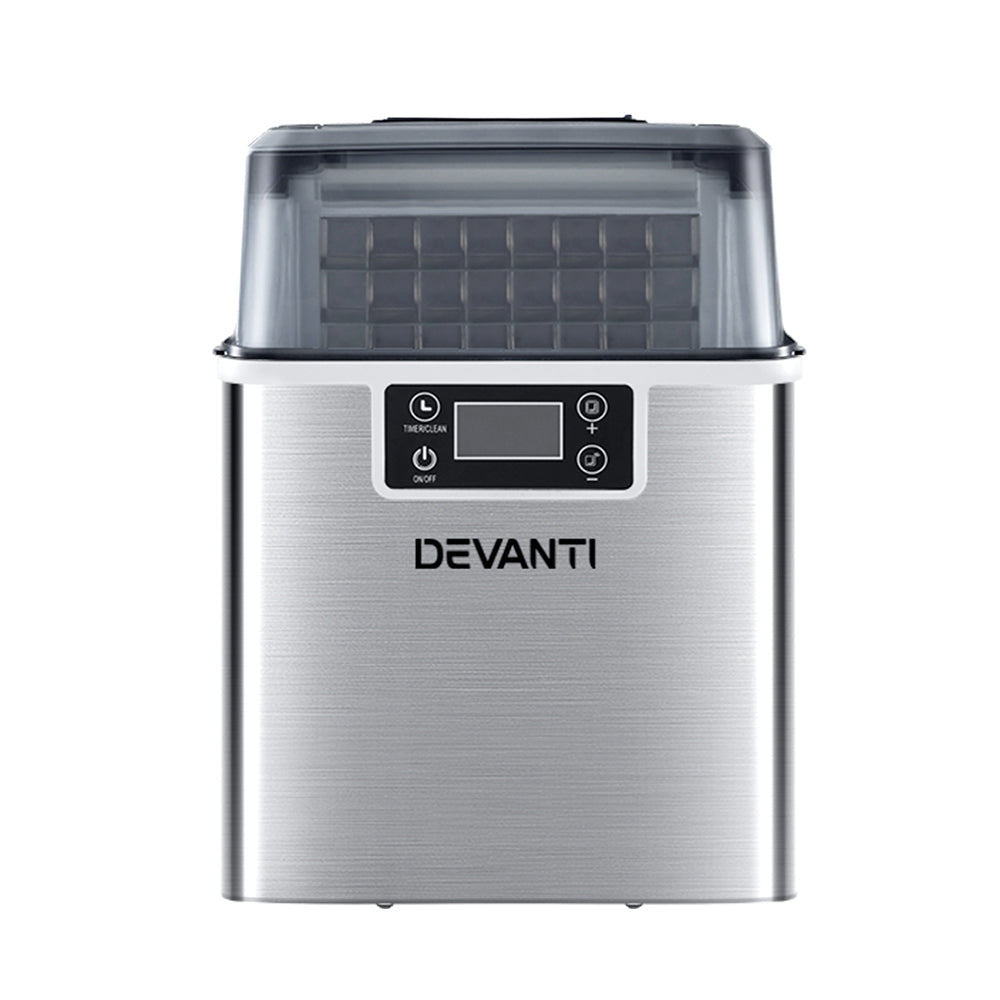 Devanti Ice Maker Machine Commercial Portable Ice Cube Tray Countertop 3.2L Devanti