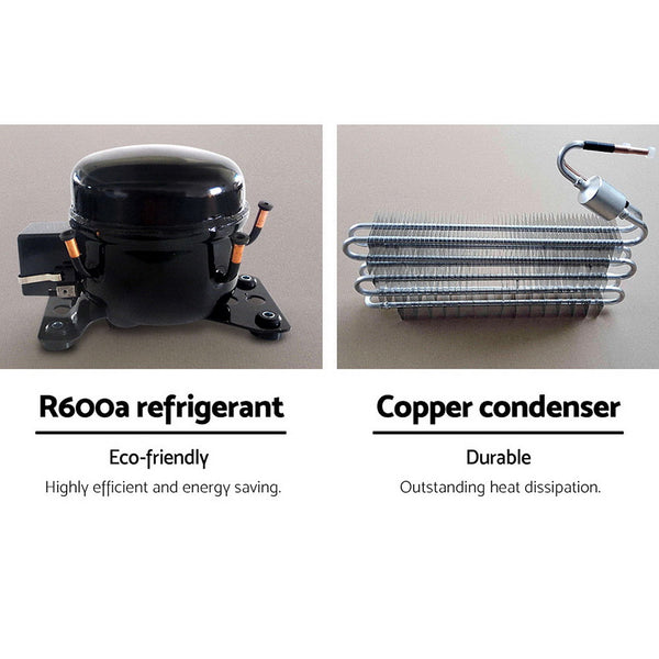 Devanti 2L Portable Ice Cuber Maker & Water Dispenser - Silver freeshipping - Awezingly