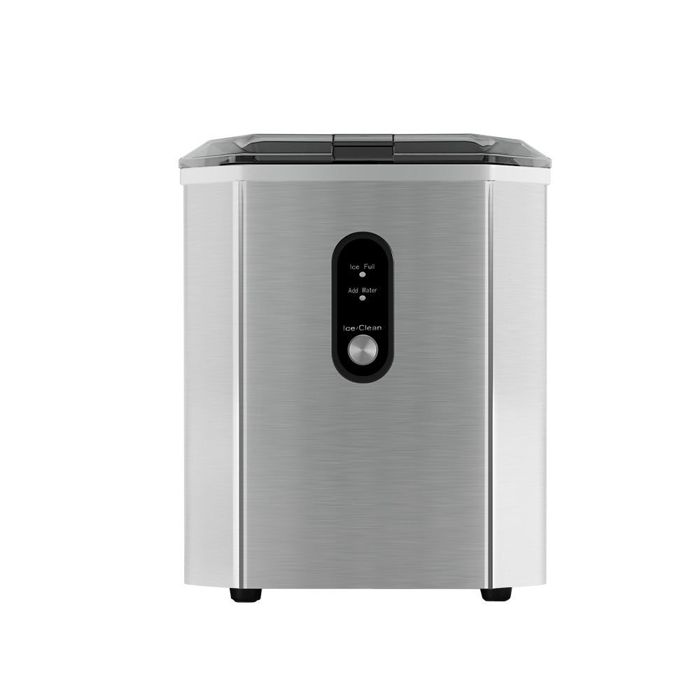 Devanti Portable Ice Maker Machine Ice Cube 12kg Bar Countertop Stainless Steel Devanti